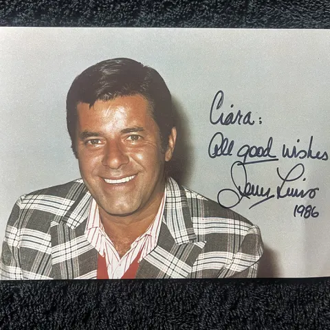 Jerry Lewis Signed