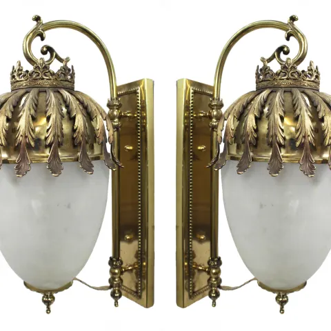 Pair of Fine Impressive Brass Lanterns