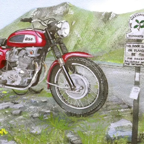 BSA - 1969 Rocket Three Classic Nostalgic Motorbike Metal Wall Art
