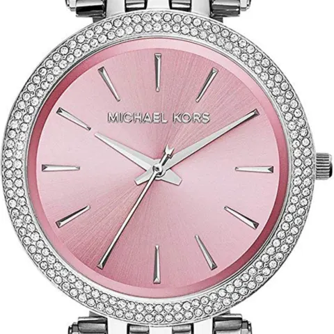 Michael Kors MK3352 Darci Pink & Silver Stainless Steel Ladies Watch