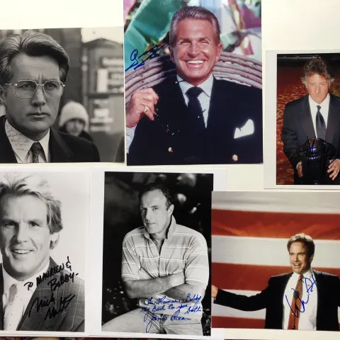 Dustin Hoffman, Martin Sheen, George Hamilton, Nick Nolte, Warren Beatty & more signed studio photos