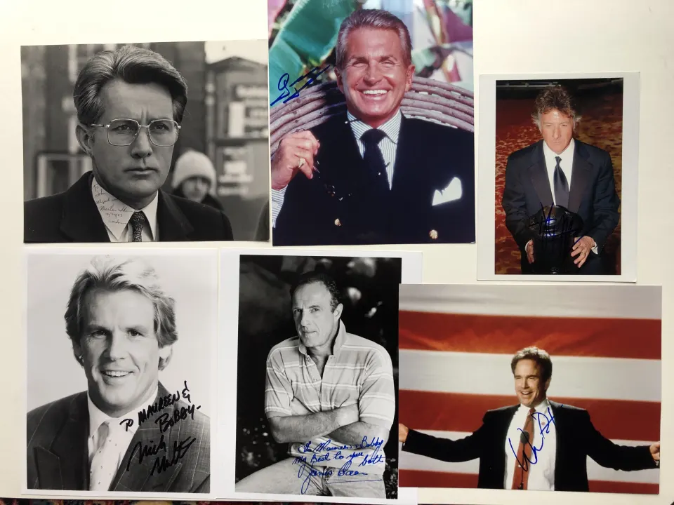 Dustin Hoffman, Martin Sheen, George Hamilton, Nick Nolte, Warren Beatty & more signed studio photos