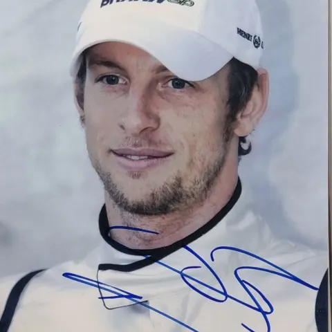 Jenson Button Original Signature