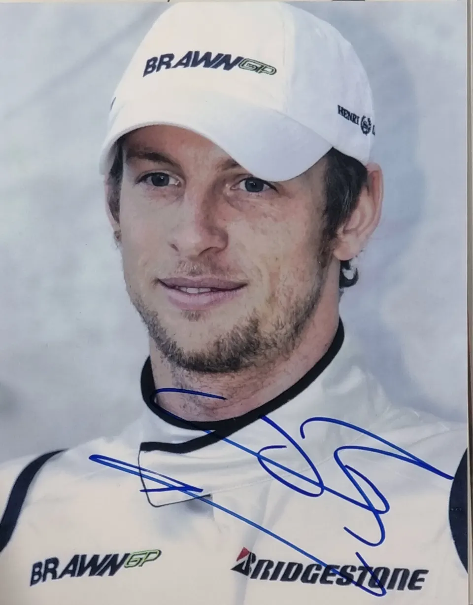 Jenson Button Original Signature