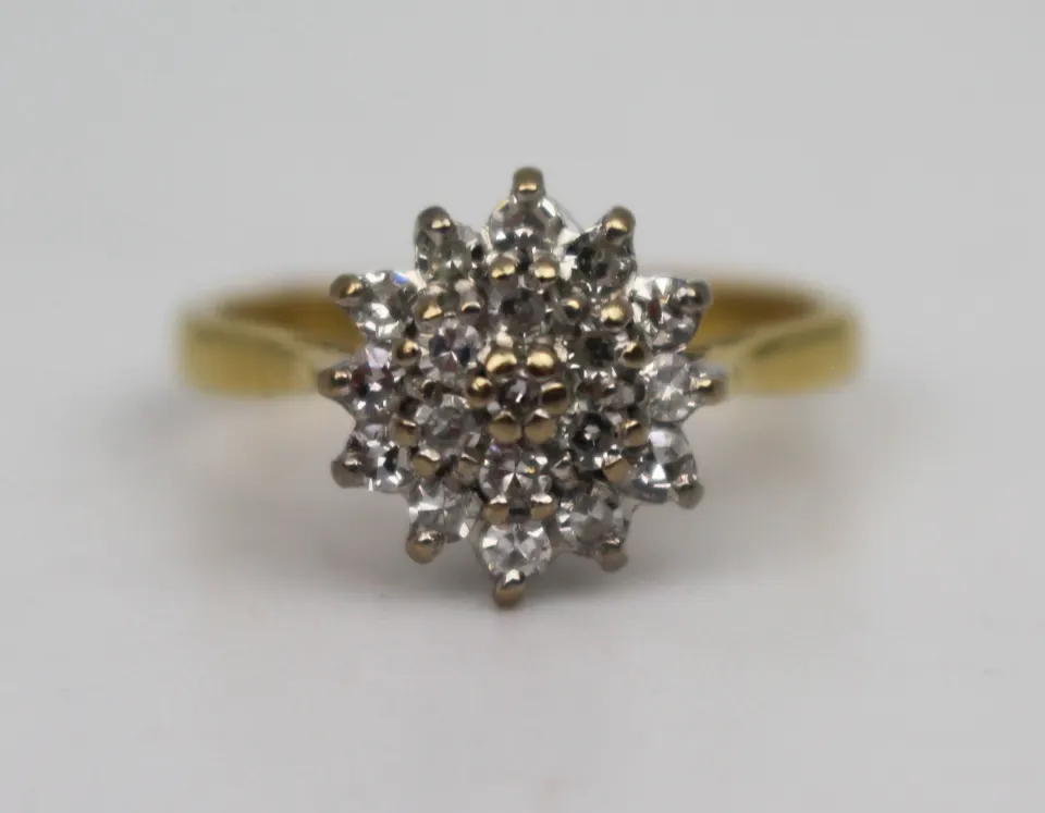 Diamond Cluster Ring