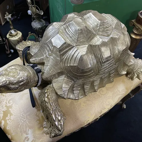 Large Gilt Tortoise Sculpture