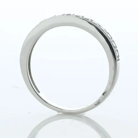 9ct White Gold Semi Eternity Diamond Ring 0.50 Carats