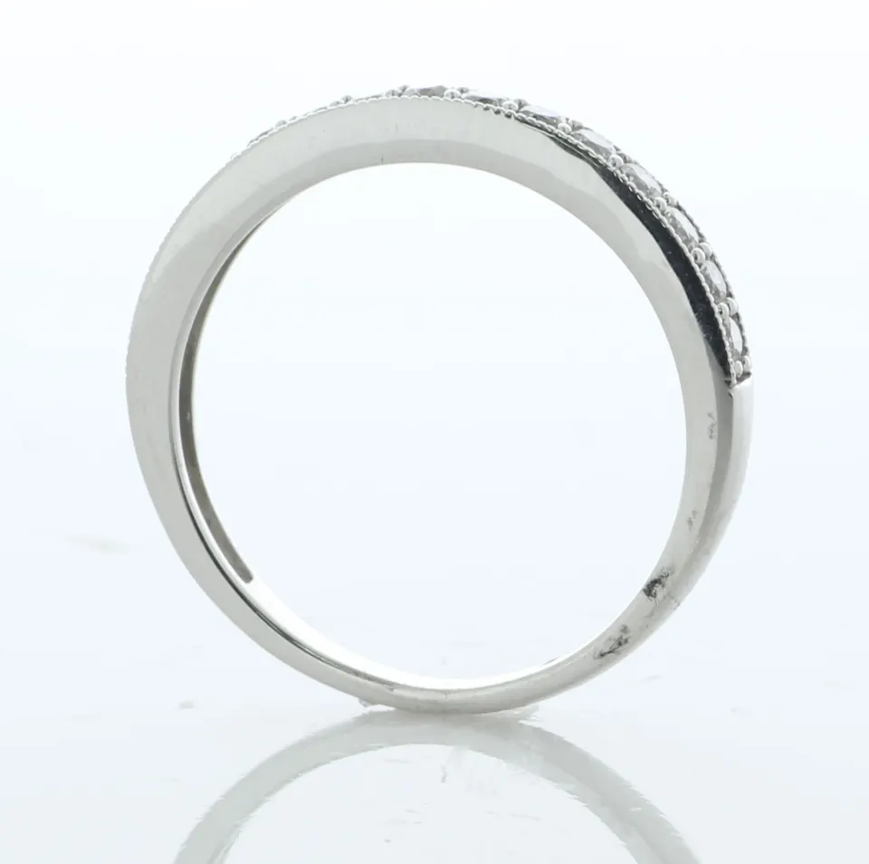 9ct White Gold Semi Eternity Diamond Ring 0.50 Carats