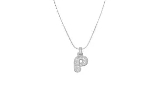 10 x Bubble Letter Necklace.Balloon Name Initial RRP £16.99 ea. Lb1a