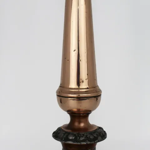 Large Antique Georgian Copper Candlestick