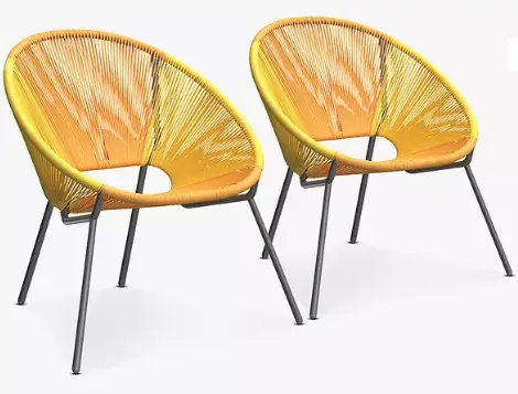 John Lewis
Salsa Garden Chair, Set of 2  - Grading Info -  019095 Goods are faulty Parts failed/brok