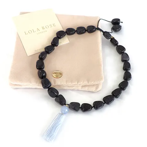 Lola Rose London Lapis Blue Sandstone Necklace 'New'