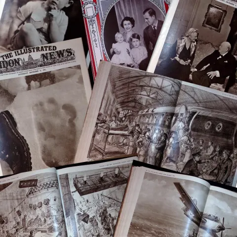 Bound Illustrated London News Oct-Dec 1951 Over 500 Pages Events of That Time.