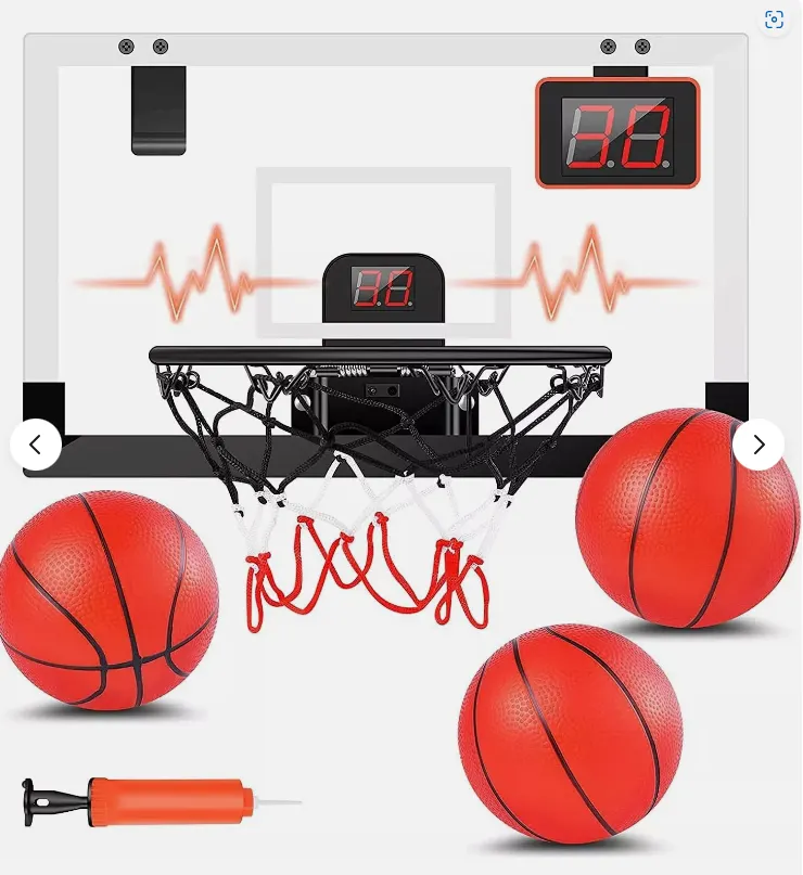 4 X STAY GENT Mini Basketball Hoop for Kids and Adults with Electronic Score Record