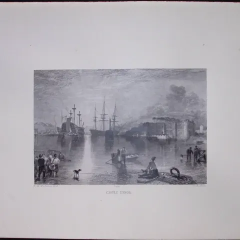 J.M.W Turner Rare “Upnor Castle Kent” 1873 Picturesque Views in England-21