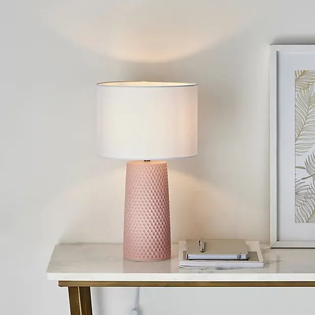 Harbour Studio Pinhole Honeycomb Matt Pink Table light