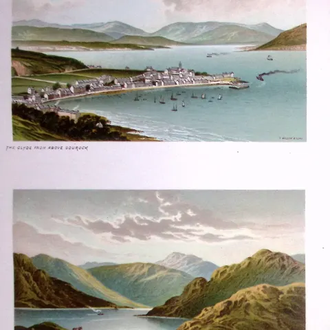 Scotland The Clyde at Gourock & Loch Goil 1889 Antique Print-67