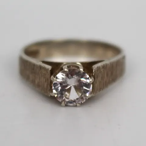 Diamond Style Silver Ring Birmingham 1978
