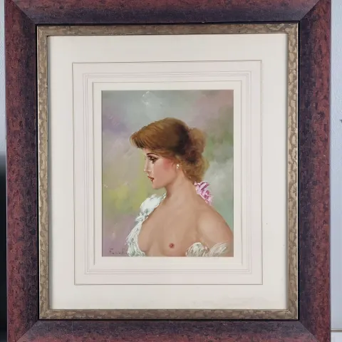 Framed Oil On Canvas