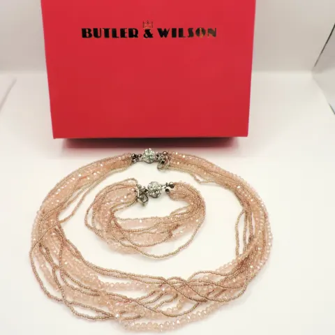Vintage Butler & Wilson Necklace & Bracelet Set Boxed