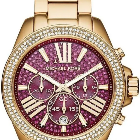 Michael Kors MK6290 Crystal Pave Gold Tone Ladies Watch