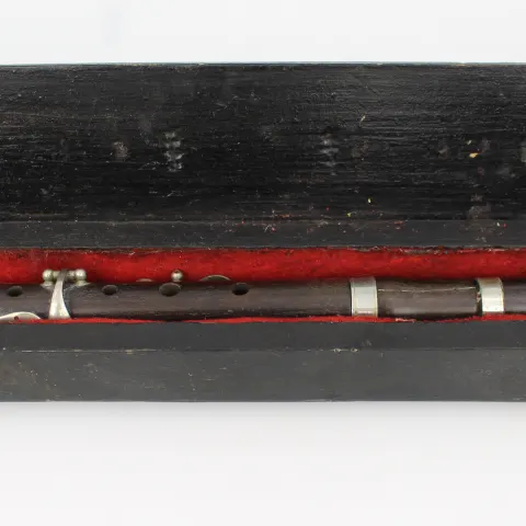 19th Century Cased African Blackwood Flute – Antique Woodwind Instrument