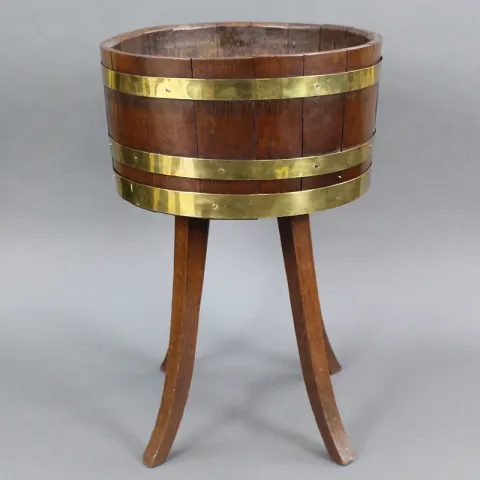 Georgian Brass Bound Oak Cellaret