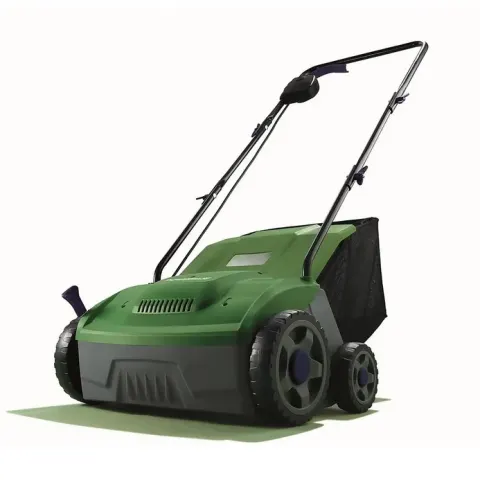 (115/Mez) Lot RRP £198. 2x Powerbase 32cm 1400W Electric Lawn Rake And Scarifier, Interchangeable D