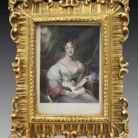 Early 19th Century Coloured Mezzotint in Gilt Frame