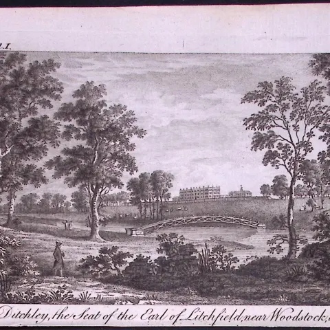 Woodstock Oxfordshire Rare 1776  Georgian Copper Antique Engraving-5