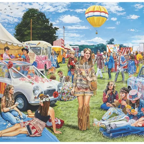 Festival Of The Flower Children 60's 3 Days Of Non-Stop Music Metal Wall Art