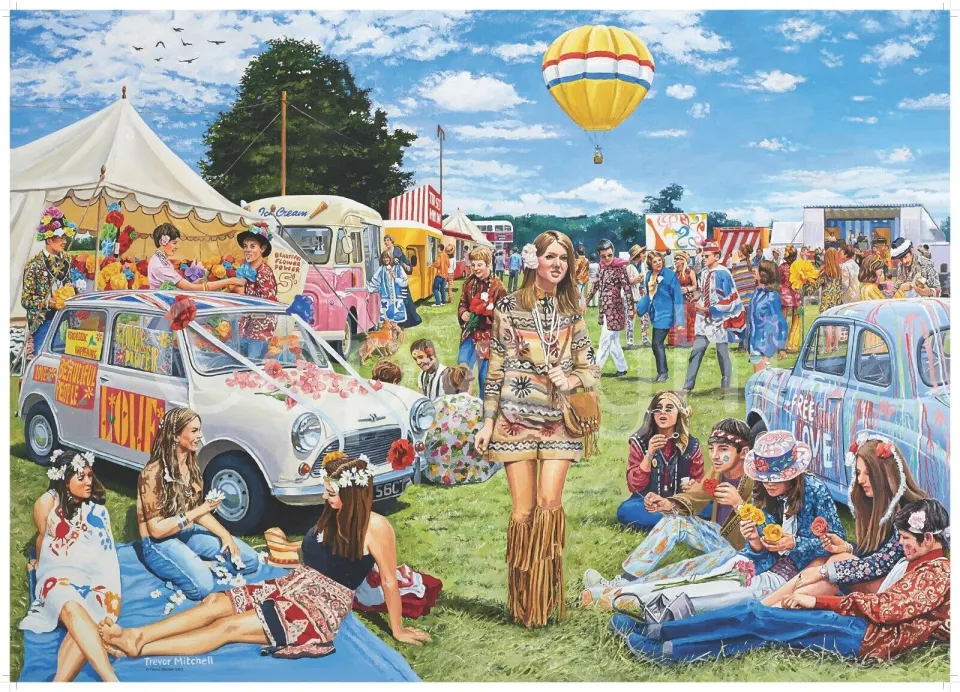 Festival Of The Flower Children 60's 3 Days Of Non-Stop Music Metal Wall Art