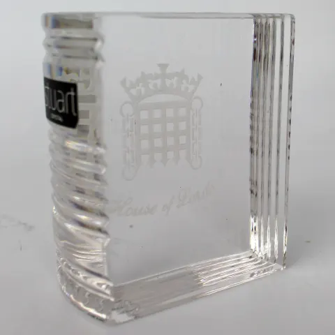 Stuart Crystal House of Lords Paperweight