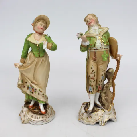 Pair of Continental Porcelain Figurines