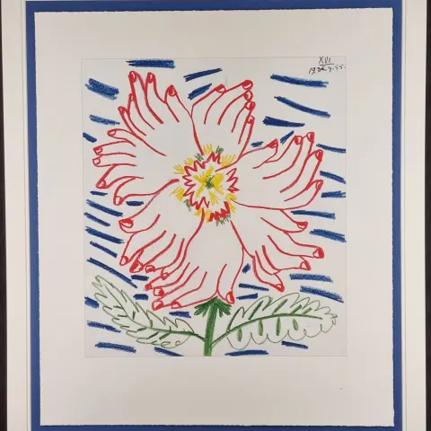 Limited Edition Pablo Picasso "Flower of Hands"