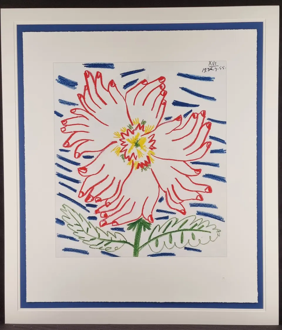 Limited Edition Pablo Picasso "Flower of Hands"