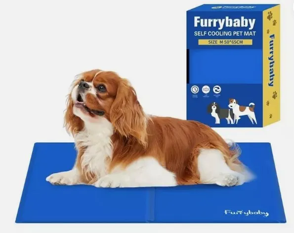 10 x Furrybaby Dog Cooling Mat - Blue 50 x 65cm RRP £17.84 ea