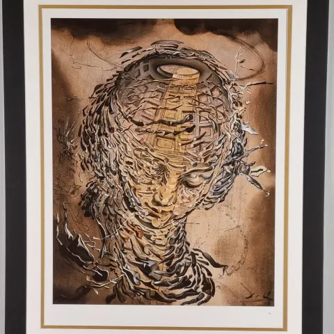 Salvador Dali Limited Edition Titled "Exploding Raphaelesque Head"