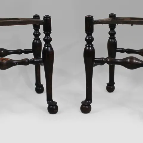 Pair of Antique Country Stool Frames