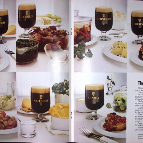 Guinness 1975 50 Years-Old Genuine Print The Guinness Diet