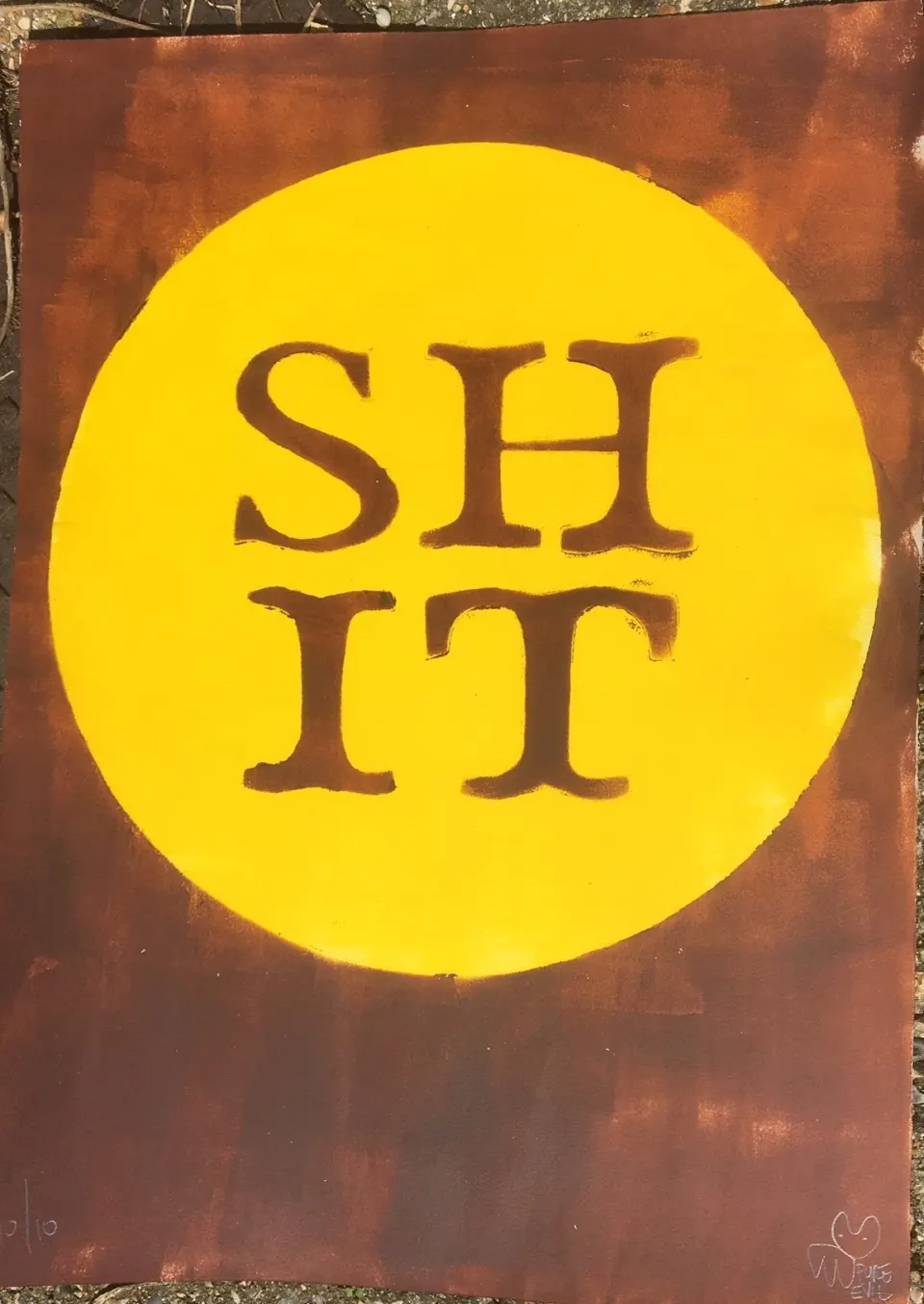 Pure Evil Shit Limited Edition of 10 Each Unique Hand Painted