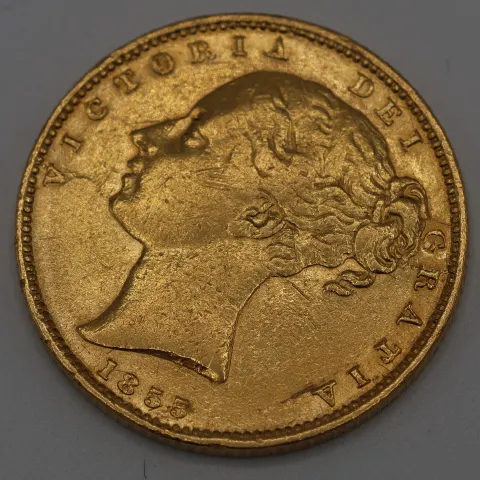 1855 - Full Gold Sovereign