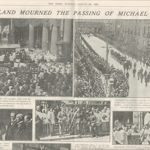 Michael Collins "The Big Fella" One Fifth of all Ireland Attends The Funeral 1922