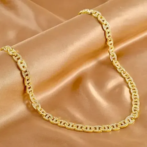 NEW! White Austrian Crystal Anchor Chain