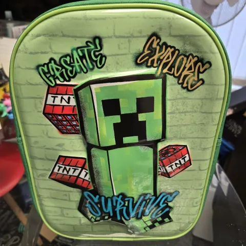 1 x Minecraft Kids Rucksack Brand New Sealed Stock