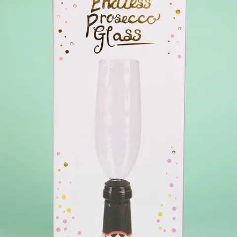 10 x Novelty Endless Prosecco Glass RRP 9.99 ea