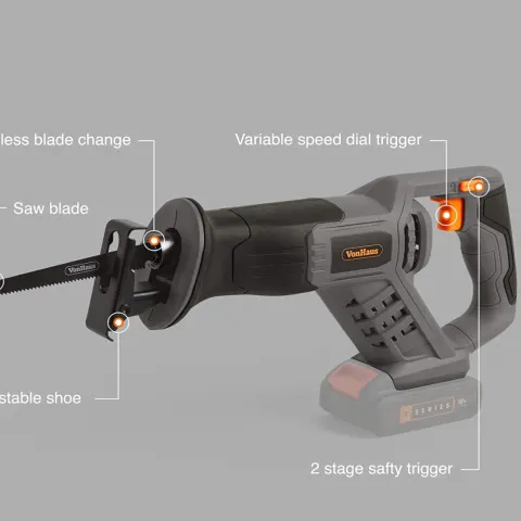 Series 18V Cordless Reciprocating Saw Tool Only (No Battery or Charger Included)
