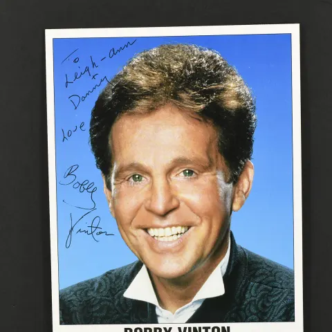 Bobby Vinton Original Signature