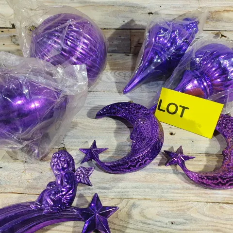Commercial Purple Baubles Assortment