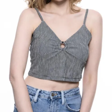 1 Style Snatch Black White Strappy Top RRP £15